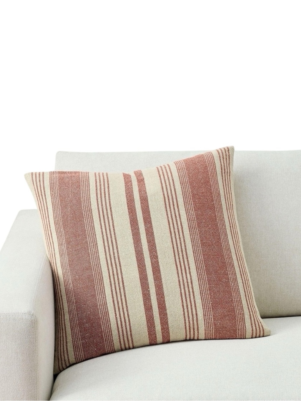 Pottery Barn Housse de Coussin  Single Throw Pillow Cover 20” x 20”RUST